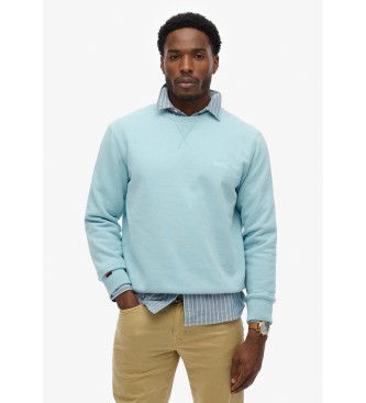 Superdry para hombre. M2013751A Sudadera Essential Logo azul (M), Casual, Algodón