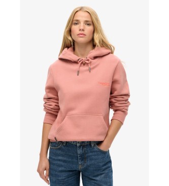 Superdry para mujer. W2012180A Sudadera Essential Logo rosa (XS), Casual, Algodón