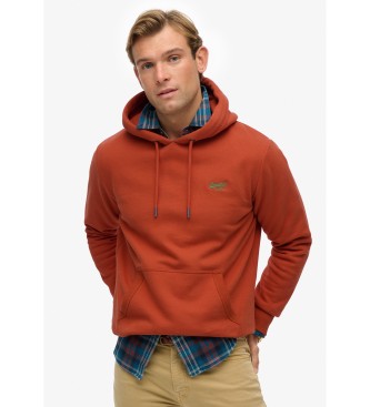 Superdry para hombre. M2014404A Sudadera Essential Logo Hoodie HB naranja (S), Casual, Algodón, Manga larga