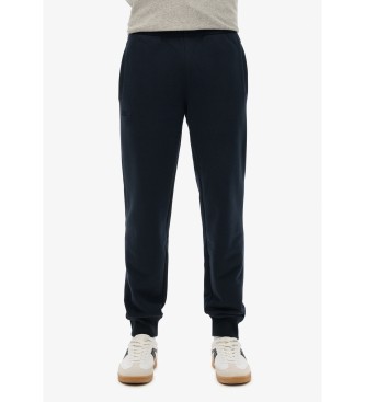 Superdry para hombre. M7011323A Pantalón Jogger con logotpo Essential marino (S), Casual, Algodón