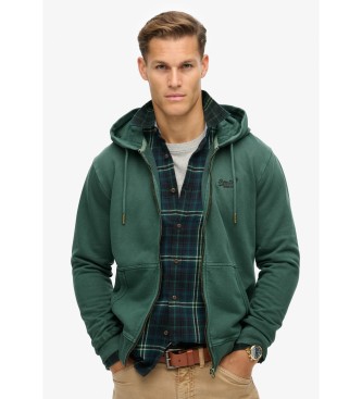 Sudadera lavada Essential verde (XL), Casual, Algodón, Superdry outlet 2024.