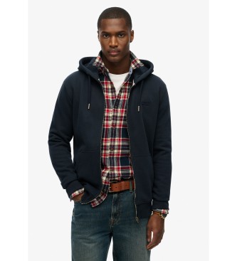 Superdryvoor mannen. M2014128B Essential Logo sportjack blauw (XXL), Casual, Polyester