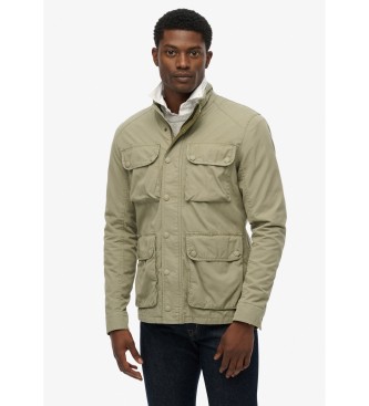 Superdry para hombre. M5012233A Chaqueta State 4 Pocket beige (L), Casual, Algodón