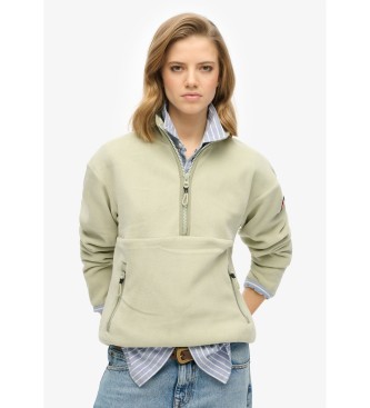 Superdry para mujer. W2012339A Forro Polar Active verde (8 UK = XS), Casual, Poliéster Reciclado, Sostenible