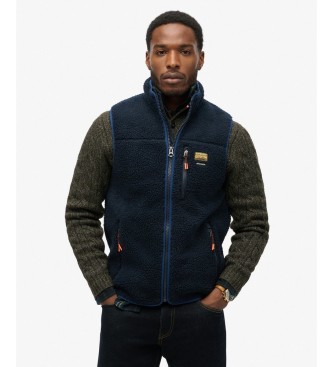 Superdry Chaleco polar Outdoor marino