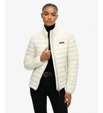 Superdry para mujer. W5011835A Chaqueta Fuji Lite blanco (XXS), Casual, Nylon reciclado