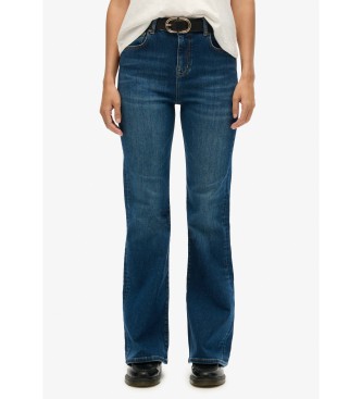 Superdry para mujer. W7011261A Jeans High Rise Flare azul (28/32), Casual, Algodón, Denim