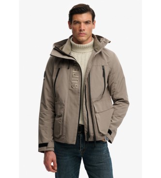 Superdry para hombre. M5012324A Chaqueta Ultimate taupe (XXL), Casual, Poliéster Reciclado