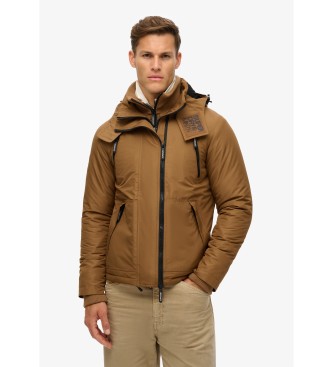 Superdry para hombre. M5011921A Chaqueta Mtn Windbreaker marrón (M), Casual, Poliéster Reciclado, Sostenible