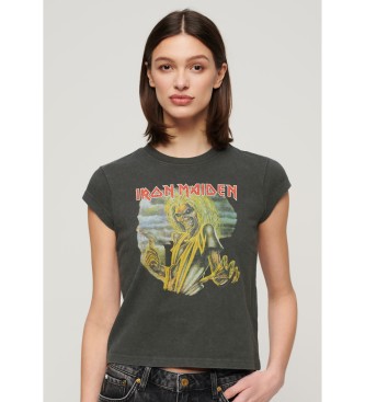 Para mujer. W1011314A Camiseta Iron Maiden (XS), Casual, Algodón, Manga corta