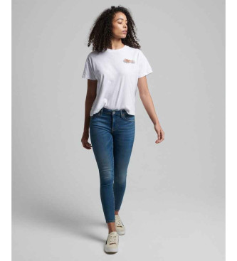 Superdry para mujer. W7010798A Jeans de talle medio de algodón orgánico Vintage azul (27/30), Casual, Denim, Sostenible