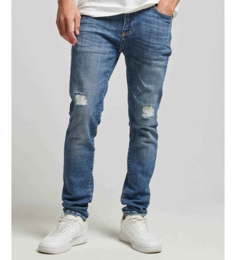 Superdry para hombre. M7010890A Jeans pitillo Vintage azul (30/32), Casual, Algodón, Denim