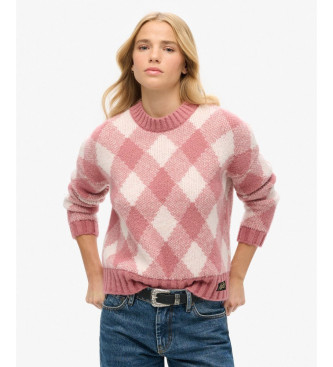 Para mujer. W6110574A Jersey con estampado Argyle (S), Casual, Acrílico