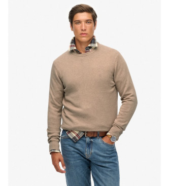 Superdry para hombre. M6110691A Jersey Essentials beige (3XL), Casual, Algodón