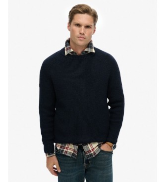 Superdry Jersey Chunky Raglan marino