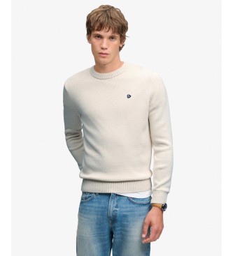 Superdry Jersey Preppy Cotton blanco roto