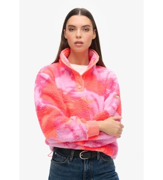 Superdry para mujer. W2012348A Polar supersuave rosa (L), Casual, Poliéster, Coral