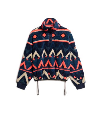 Superdry para mujer. W2012348A Polar supersuave con estampado marino (XS), Casual, Poliéster