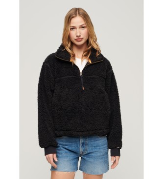Superdry Sudadera supersuave negro