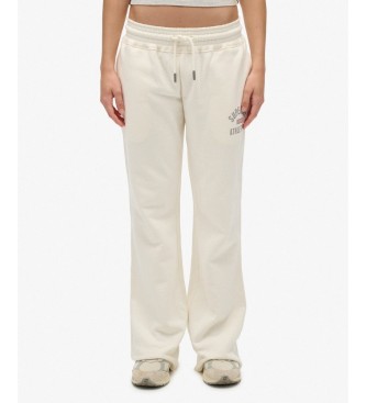 Superdry Pantalón Jogger Athletic Flare blanco roto