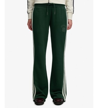 Superdry Pantalón Jogger ESS Stripe Flare verde