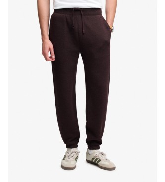 Superdry Pantalón Jogger Essential Company Logo burdeos