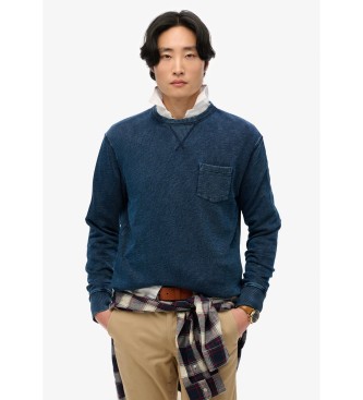 Superdry para hombre. M2013992A Sudadera Merchant marino (XL), Casual, Algodón