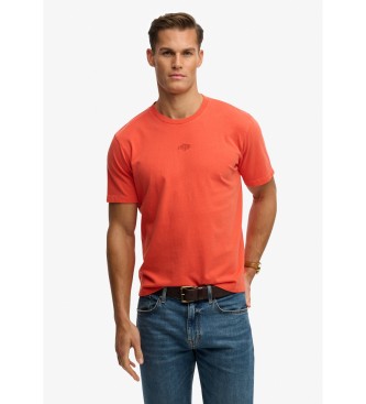 Superdry para hombre. M1012366A Camiseta Micro Logo naranja (3XL), Casual, Algodón, Manga corta