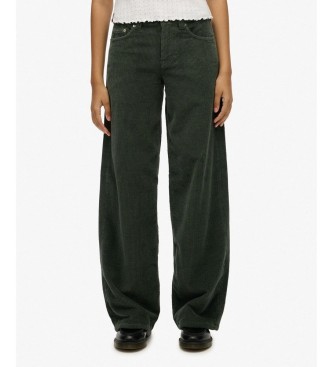 Para mujer. W7011238A Pantalón Mid Baggy Jumbo Cord (28/30), Casual, Algodón