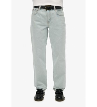 Superdry para mujer. W7011166A Jeans Rise Straight azul (26/30), Casual, Algodón, Denim