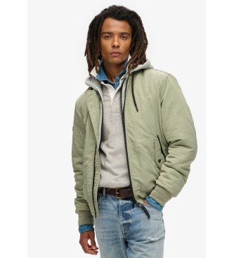 Superdry para hombre. M5011722A Chaqueta Military Ma1 verde (L), Casual, Nylon