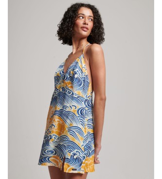 Superdry Minivestido lencero estampado multicolor