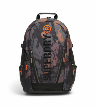 Superdry para mujer. W9110391A Mochila de lona con bordado gris (OSFA), Casual, Camuflaje, Poliéster