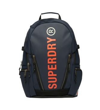 Superdry unisex. W9110342A Ryggsäck i canvas i marinblå färg (OSFA), Casual, Polyester, Marino
