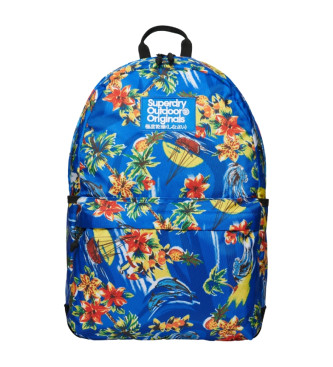 Superdry para mujer. W9110377A Mochila estampada Montana azul (OSFA), Casual, Poliéster