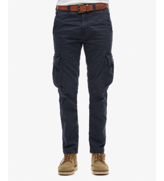 Superdry para hombre. M7011132A Pantalón Cargo Core marino (29/32), Casual, Algodón