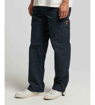 Superdry para hombre. M7011029A Pantalón cargo holgado marino (31/32), Casual, Algodón