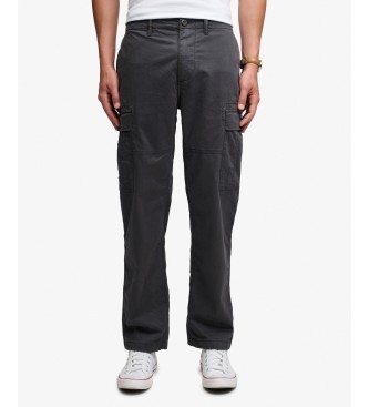 Superdry Pantalón cargo Regular Taper negro
