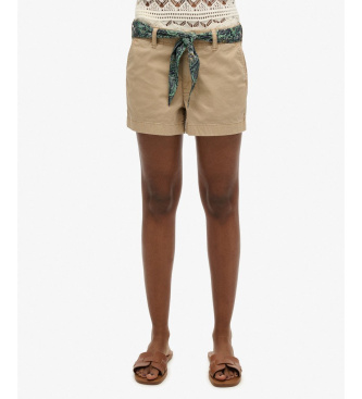 Superdry para mujer. W7110454A Shorts Classic taupe (L), Casual, Algodón