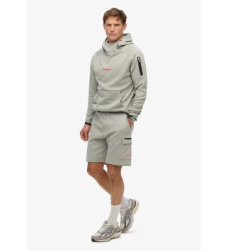 Superdry para hombre. M7110470A Short Cargo Tech gris (S), Casual, Algodón 4