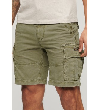 Superdry para hombre. M7110434A Pantalón Corto cargo Heavy verde (30), Casual, Algodón