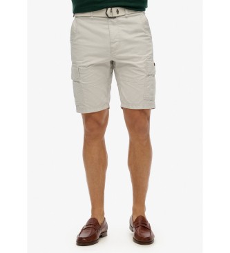 Superdry For Man. M7110434A Cargo Shorts Heavy Grey (28), Beige, Casual, Cotton