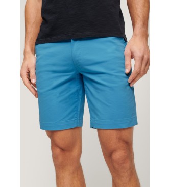 Superdry para hombre. M7110422A Pantalón corto tipo cargo Core azul (30), Casual, Algodón