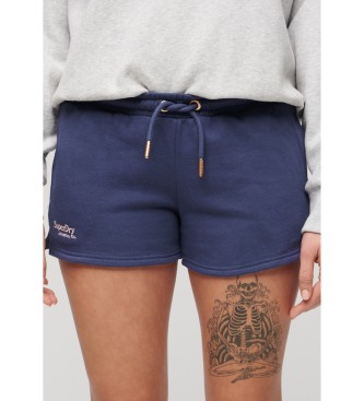 Superdry para mujer. W7110427A Pantalón Corto con logotipo Essential marino (L), Casual, Algodón