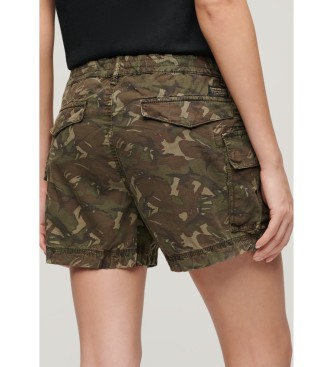 Superdry para mujer. W7110424A Short tipo cargo verde (XL), Casual, Camuflaje, Algodón 2
