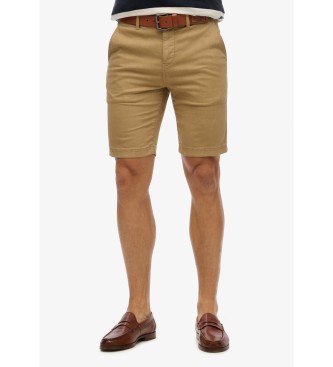 Superdry para hombre. M7110397A Pantalón corto Vintage International beige (36), Casual, Algodón