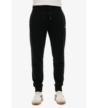 Superdry Pantalón Jogger Plain negro