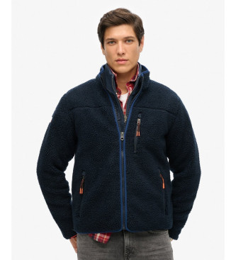 Superdry para hombre. M2014140A Polar Outdoor Full Zip marino (L), Casual, Poliéster
