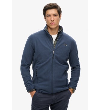 Superdry para hombre. M2014195A Polar Full Zip marino (XL), Casual, Poliéster
