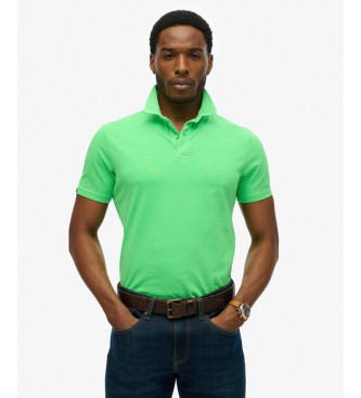 Superdry para hombre. M1110440A Polo Essential verde (XXL), Casual, Algodón, Manga corta